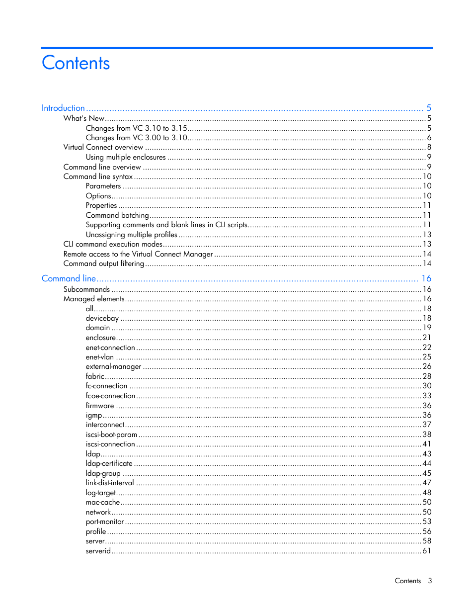 HP Virtual Connect 4Gb Fibre Channel Module for c-Class BladeSystem User Manual | Page 3 / 131