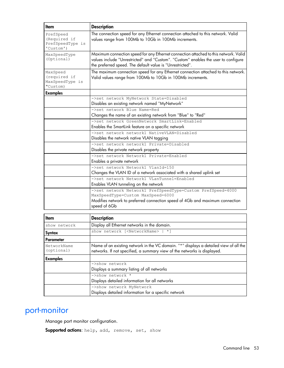 Port-monitor | HP Virtual Connect 4Gb Fibre Channel Module for c-Class BladeSystem User Manual | Page 53 / 131