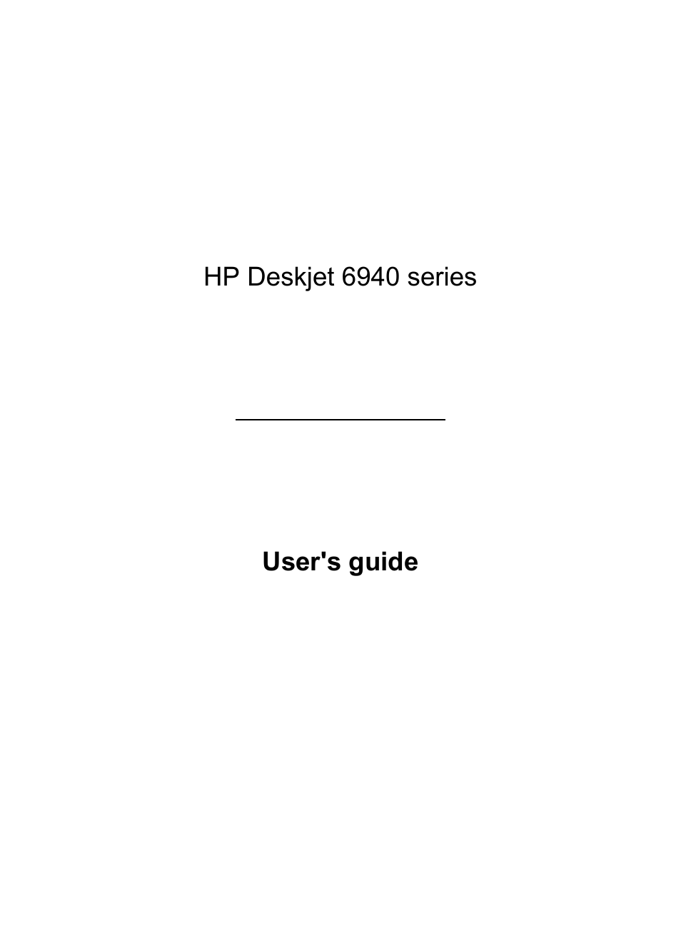 HP Deskjet 6940 User Manual | 150 pages