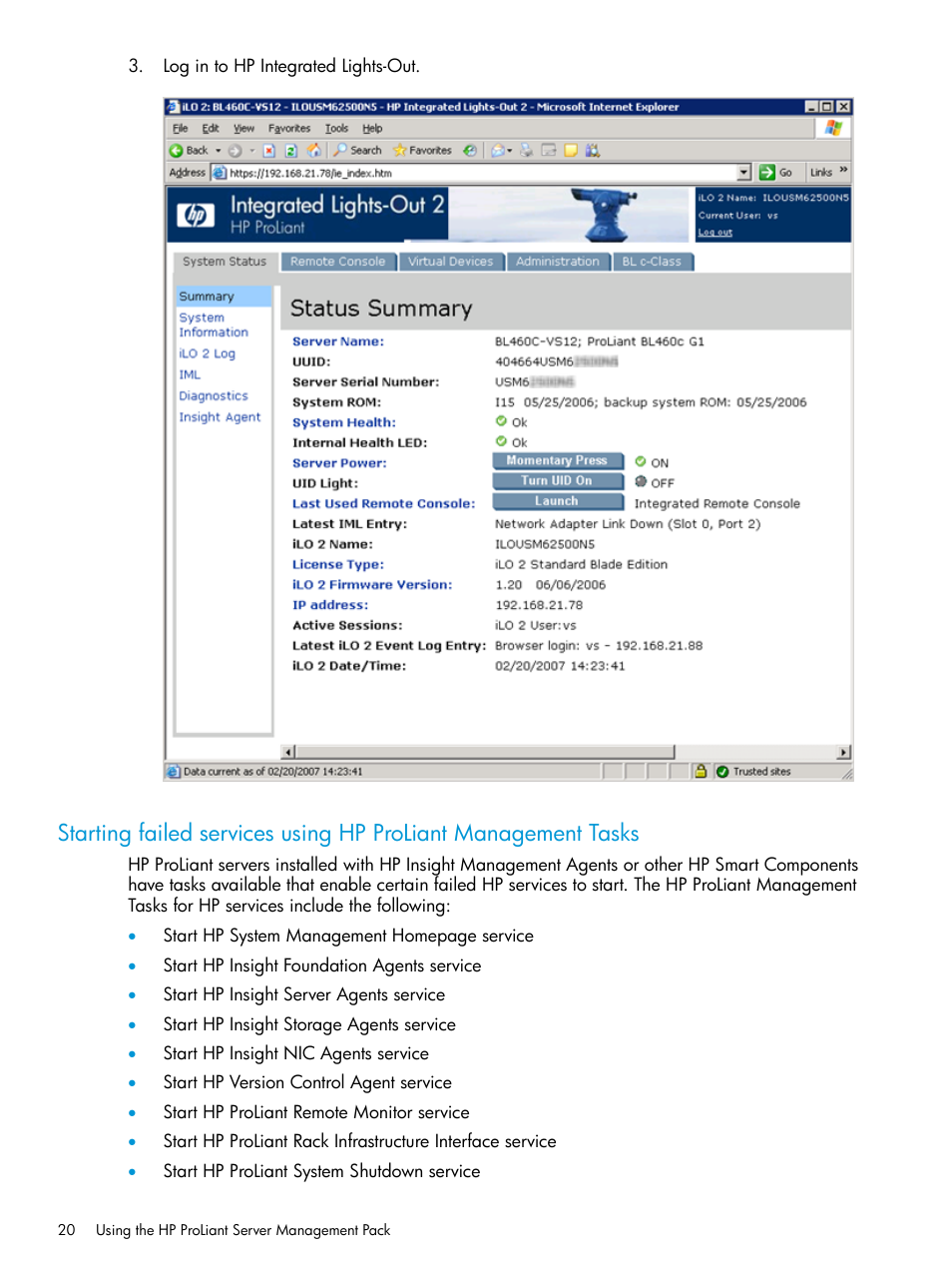 HP OneView for Microsoft System Center User Manual | Page 20 / 95