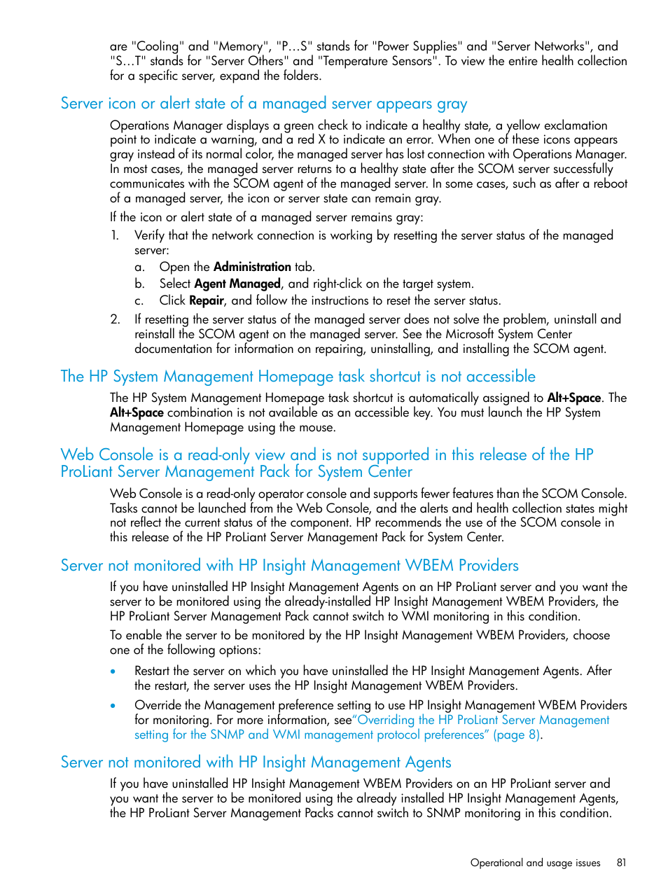 HP OneView for Microsoft System Center User Manual | Page 81 / 95