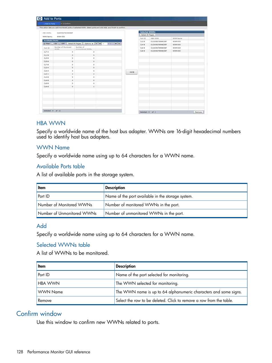 Confirm window | HP XP P9500 Storage User Manual | Page 128 / 157