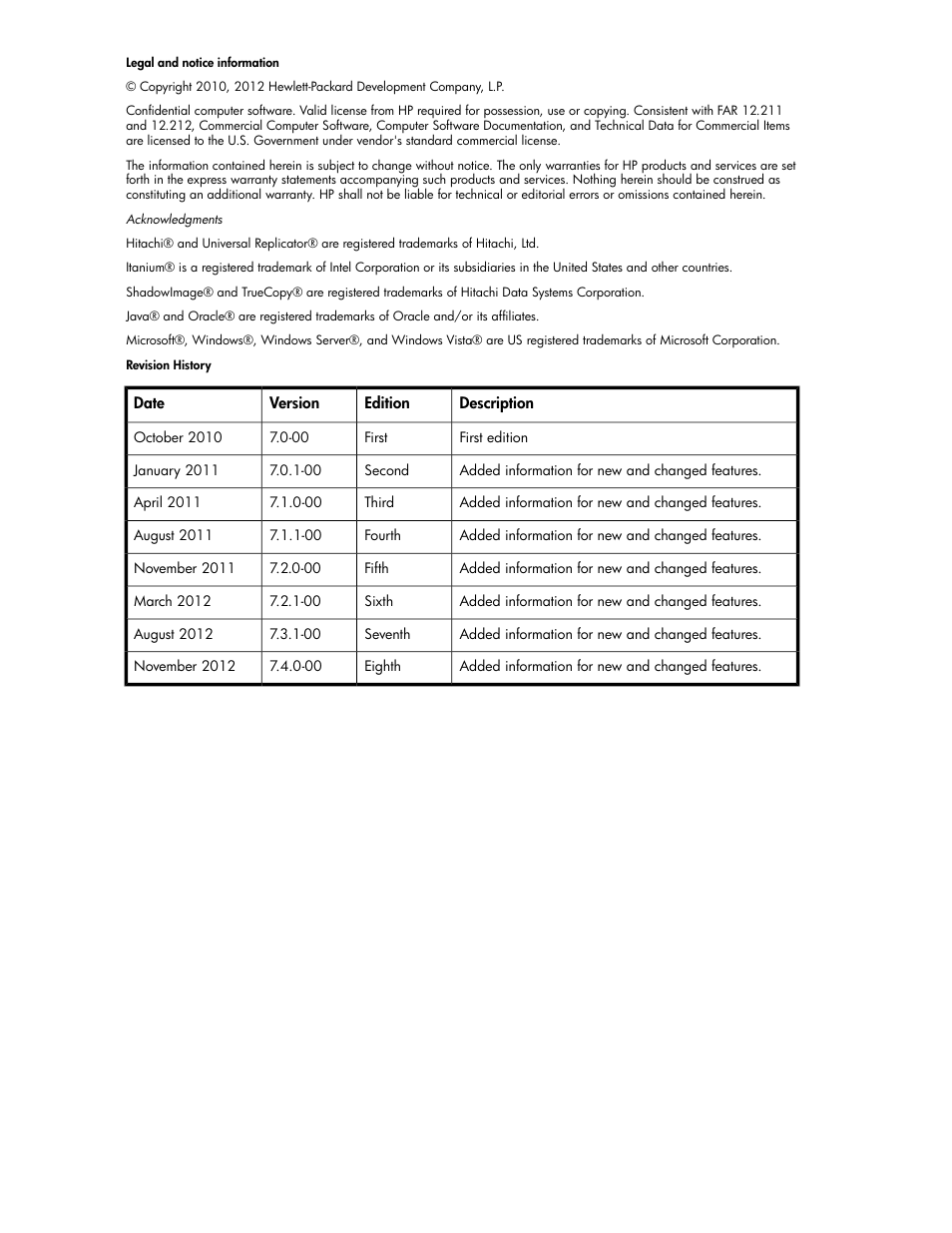 HP XP P9000 Command View Advanced Edition Software User Manual | Page 2 / 170