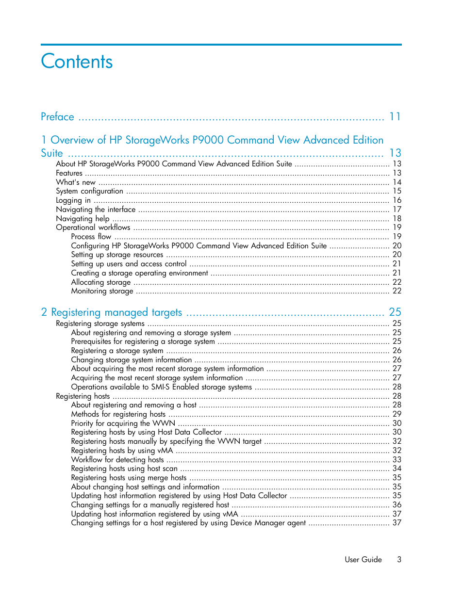 HP XP P9000 Command View Advanced Edition Software User Manual | Page 3 / 170