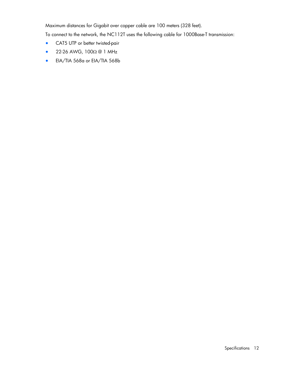 HP NC112T PCI Express Gigabit Server Adapter User Manual | Page 12 / 18