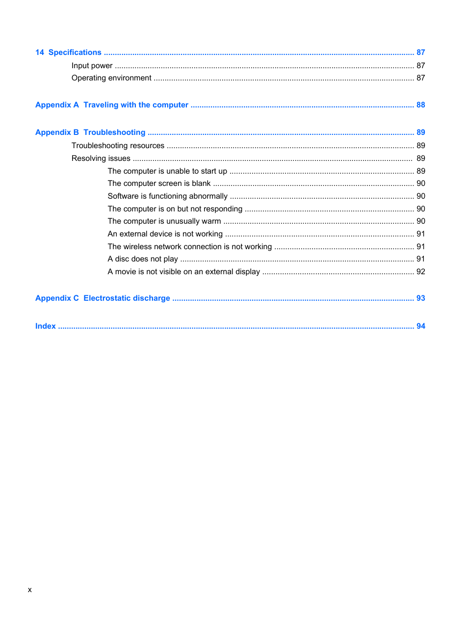 HP ProBook 655 G1 Notebook PC User Manual | Page 10 / 106