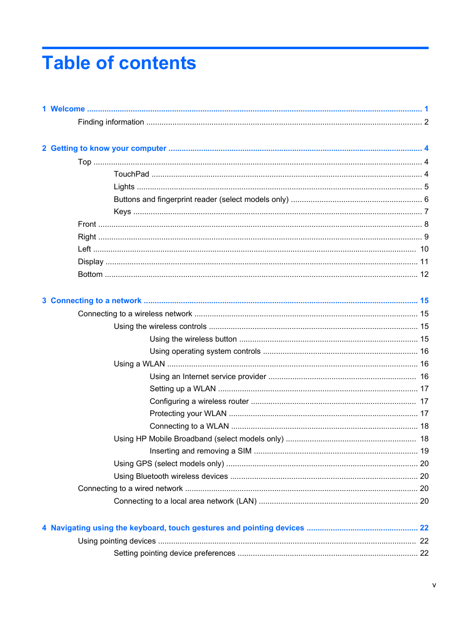 HP ProBook 655 G1 Notebook PC User Manual | Page 5 / 106