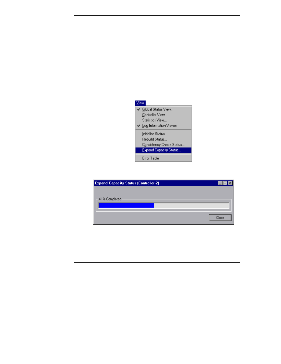 Expand capacity status | HP Netserver L Server series User Manual | Page 130 / 174