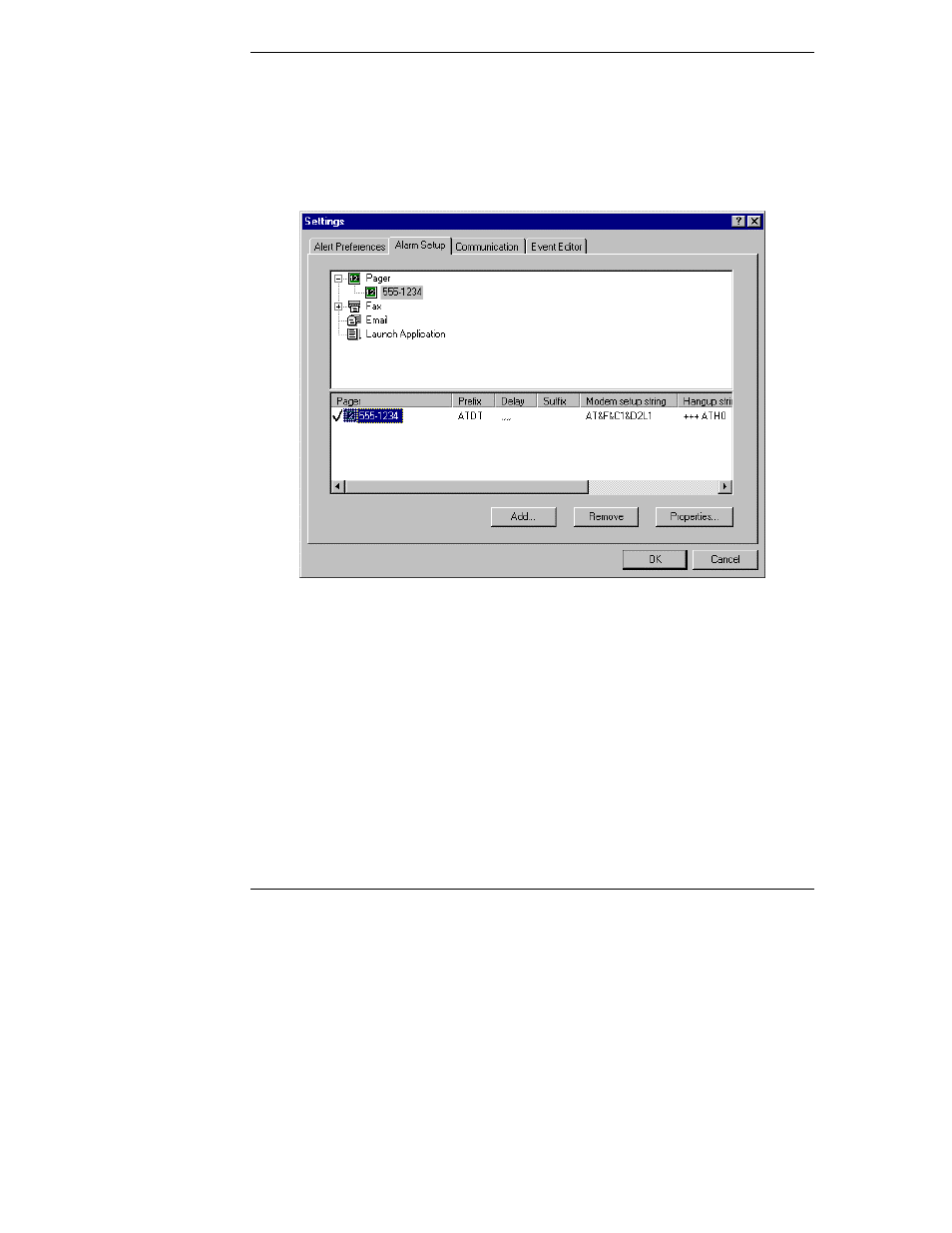Alarm setup | HP Netserver L Server series User Manual | Page 44 / 174
