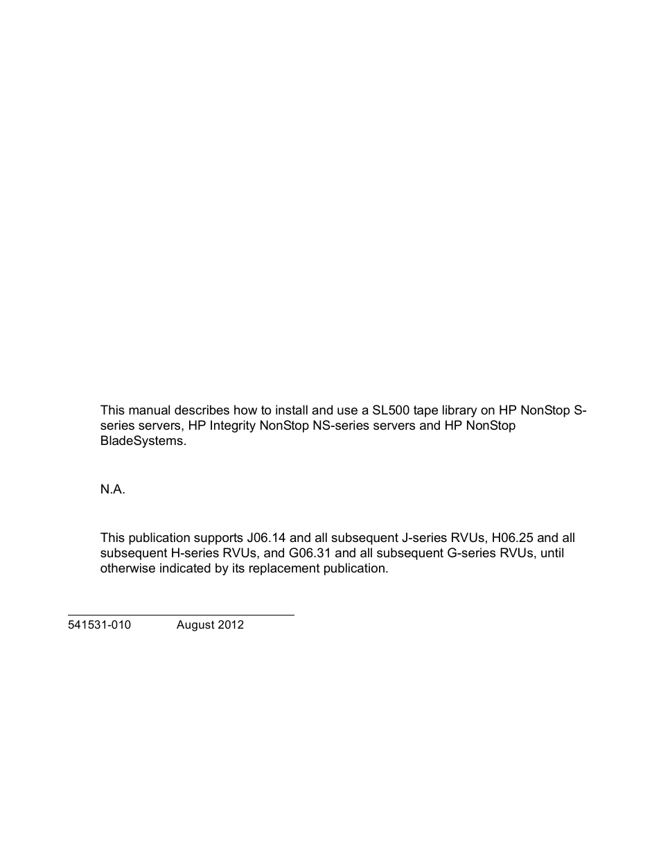 HP Integrity NonStop H-Series User Manual | 76 pages