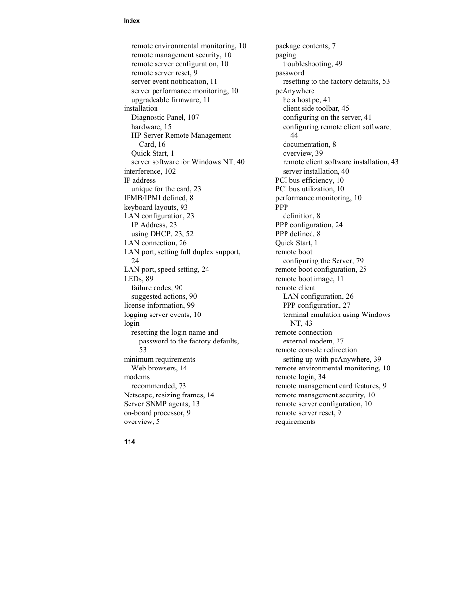 HP Server tc3100 series User Manual | Page 120 / 121