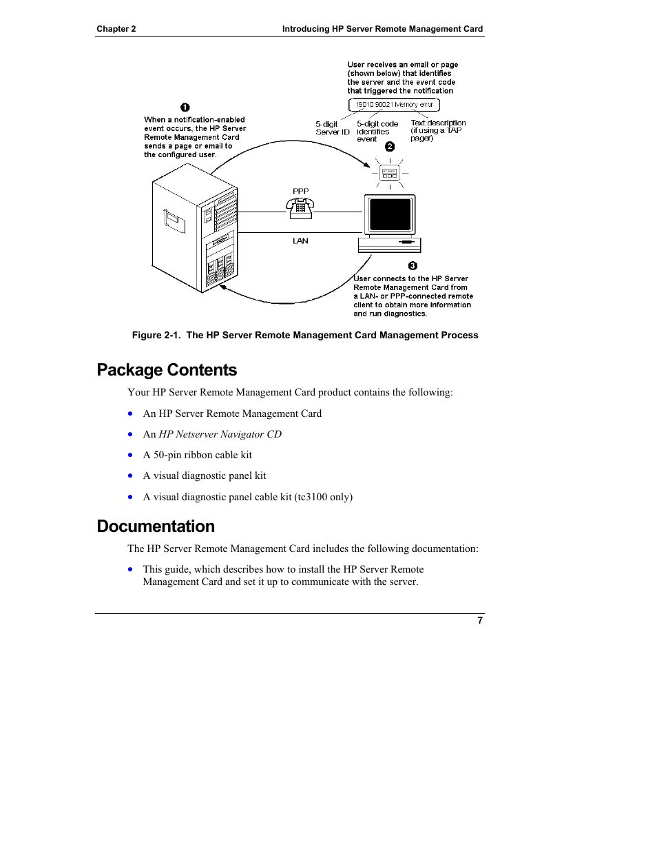 Package contents, Documentation | HP Server tc3100 series User Manual | Page 13 / 121