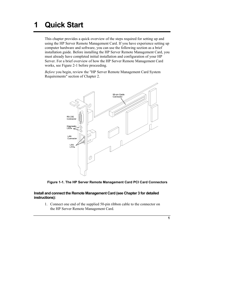 1quick start, Quick start, 1 quick start | HP Server tc3100 series User Manual | Page 7 / 121