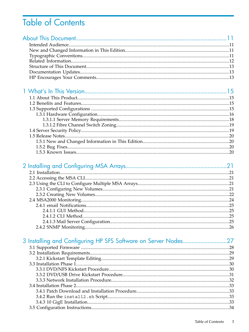 HP StorageWorks Scalable File Share User Manual | Page 3 / 84