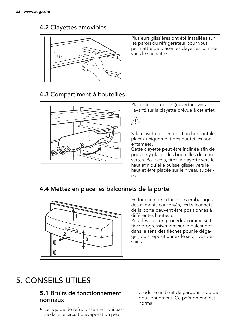 Conseils utiles | AEG S63300KDX0 User Manual | Page 44 / 76