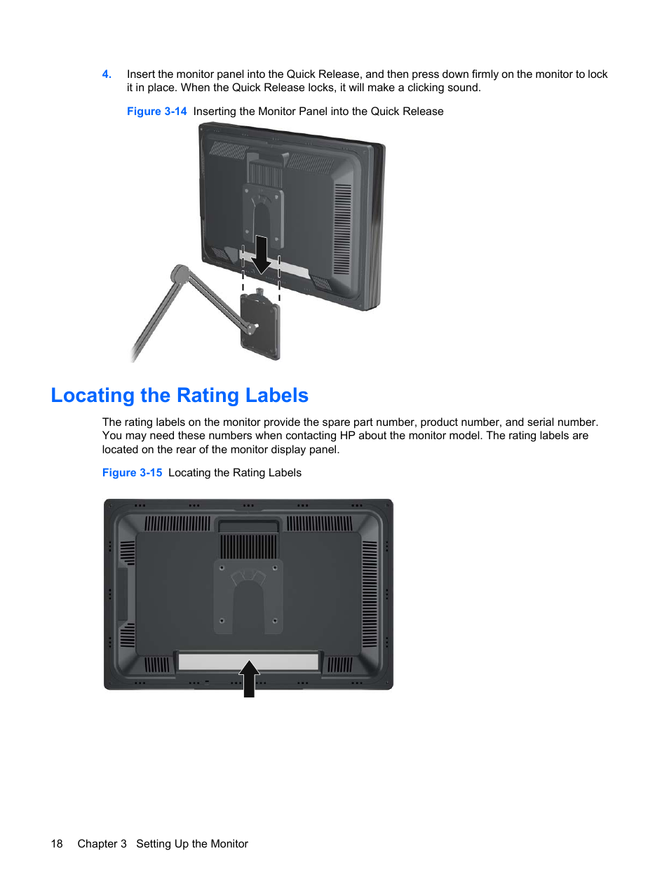 Locating the rating labels | HP DreamColor LP2480zx Professional Monitor User Manual | Page 24 / 59