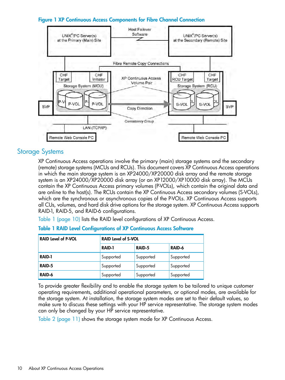 Storage systems | HP StorageWorks XP Remote Web Console Software User Manual | Page 10 / 180