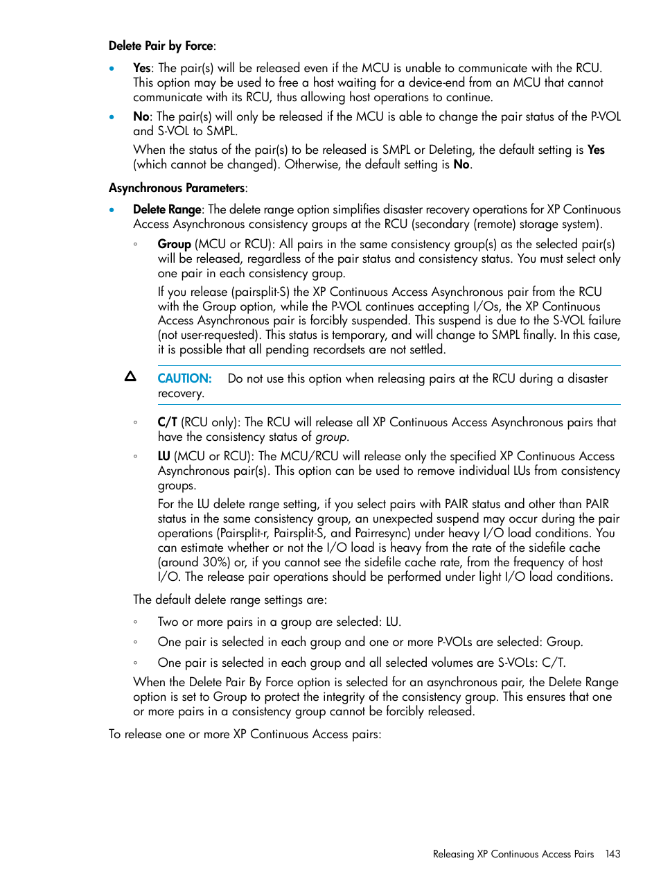 HP StorageWorks XP Remote Web Console Software User Manual | Page 143 / 180