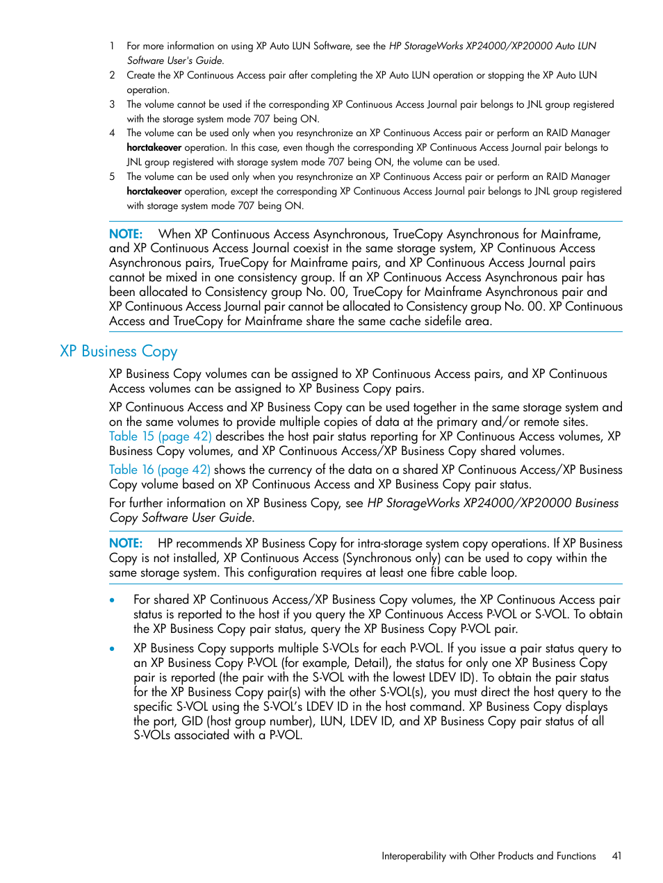 Xp business copy | HP StorageWorks XP Remote Web Console Software User Manual | Page 41 / 180