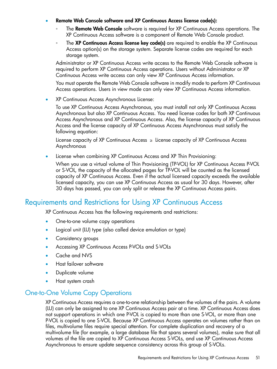 One-to-one volume copy operations | HP StorageWorks XP Remote Web Console Software User Manual | Page 51 / 180