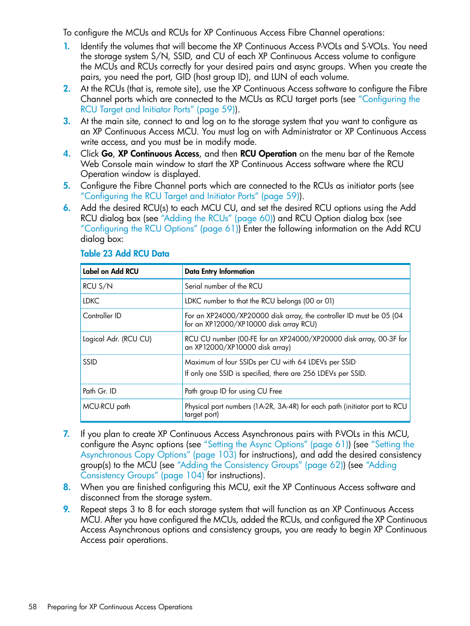 HP StorageWorks XP Remote Web Console Software User Manual | Page 58 / 180