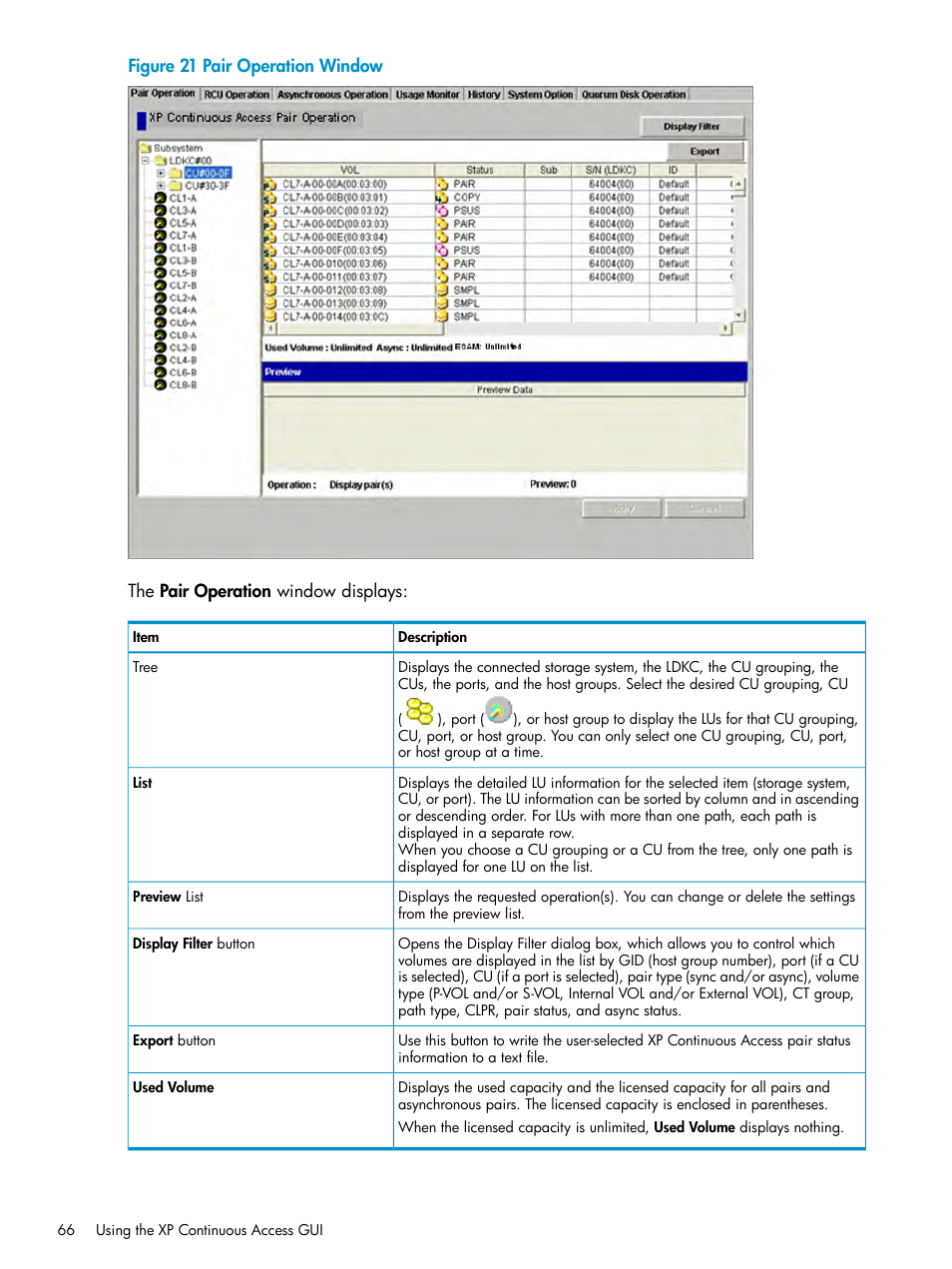 HP StorageWorks XP Remote Web Console Software User Manual | Page 66 / 180