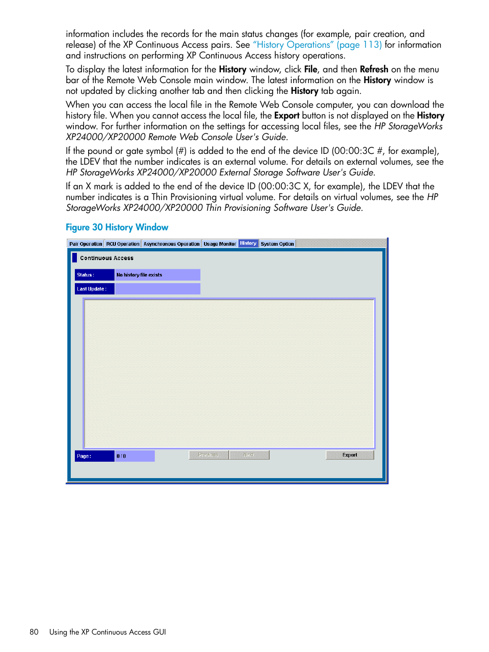 HP StorageWorks XP Remote Web Console Software User Manual | Page 80 / 180