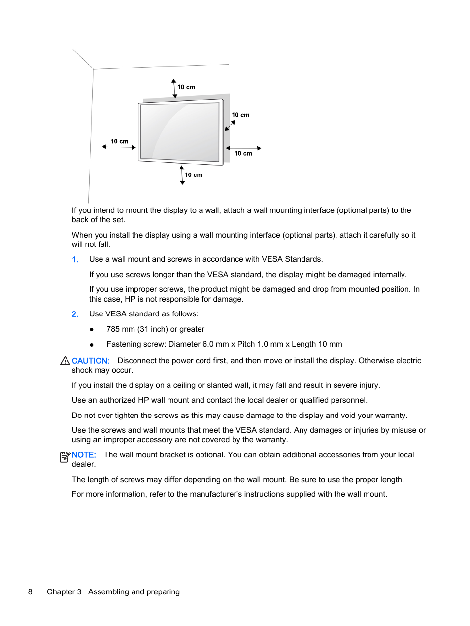 HP LD4245tm 41.92-inch Interactive LED Digital Signage Display User Manual | Page 18 / 114