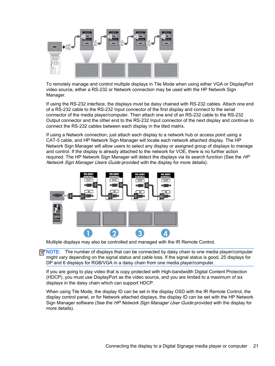 HP LD4245tm 41.92-inch Interactive LED Digital Signage Display User Manual | Page 31 / 114
