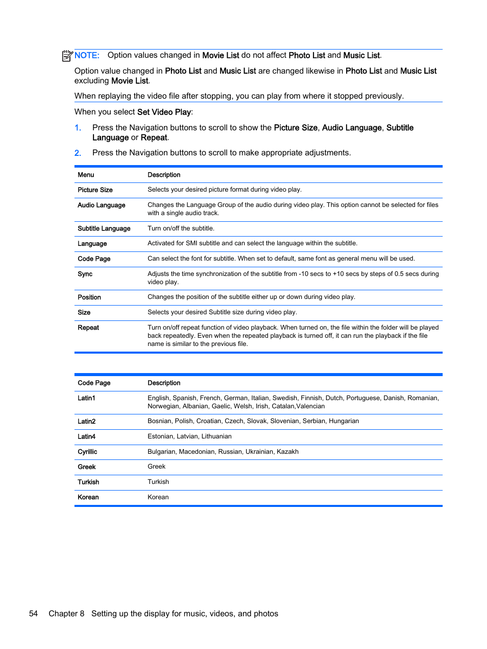 HP LD4245tm 41.92-inch Interactive LED Digital Signage Display User Manual | Page 64 / 114