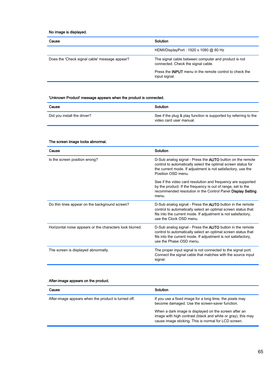 HP LD4245tm 41.92-inch Interactive LED Digital Signage Display User Manual | Page 75 / 114
