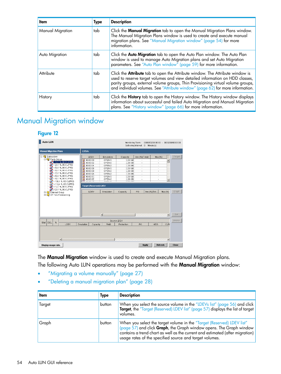 Manual migration window | HP XP P9000 Auto LUN Software User Manual | Page 54 / 72
