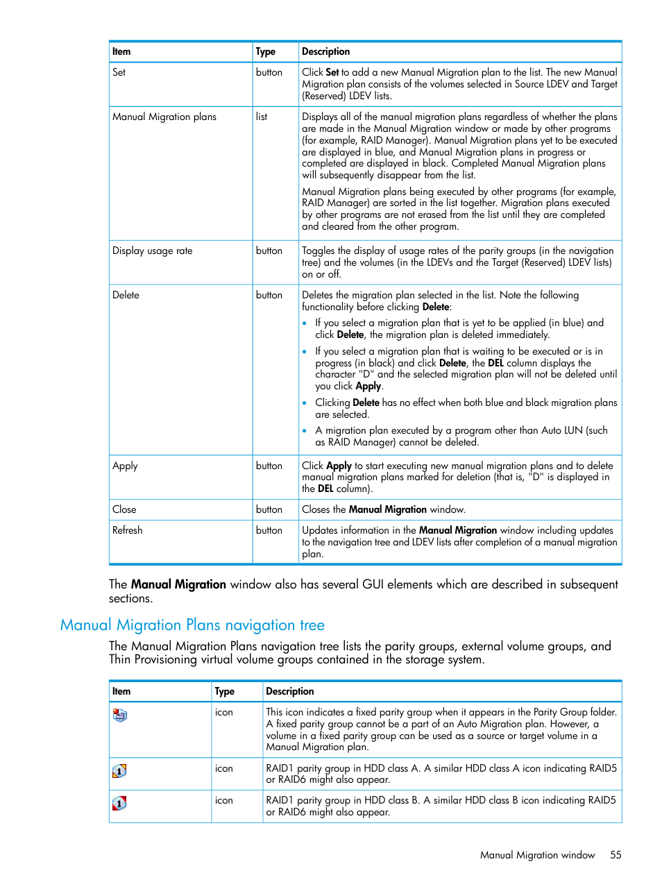 Manual migration plans navigation tree | HP XP P9000 Auto LUN Software User Manual | Page 55 / 72