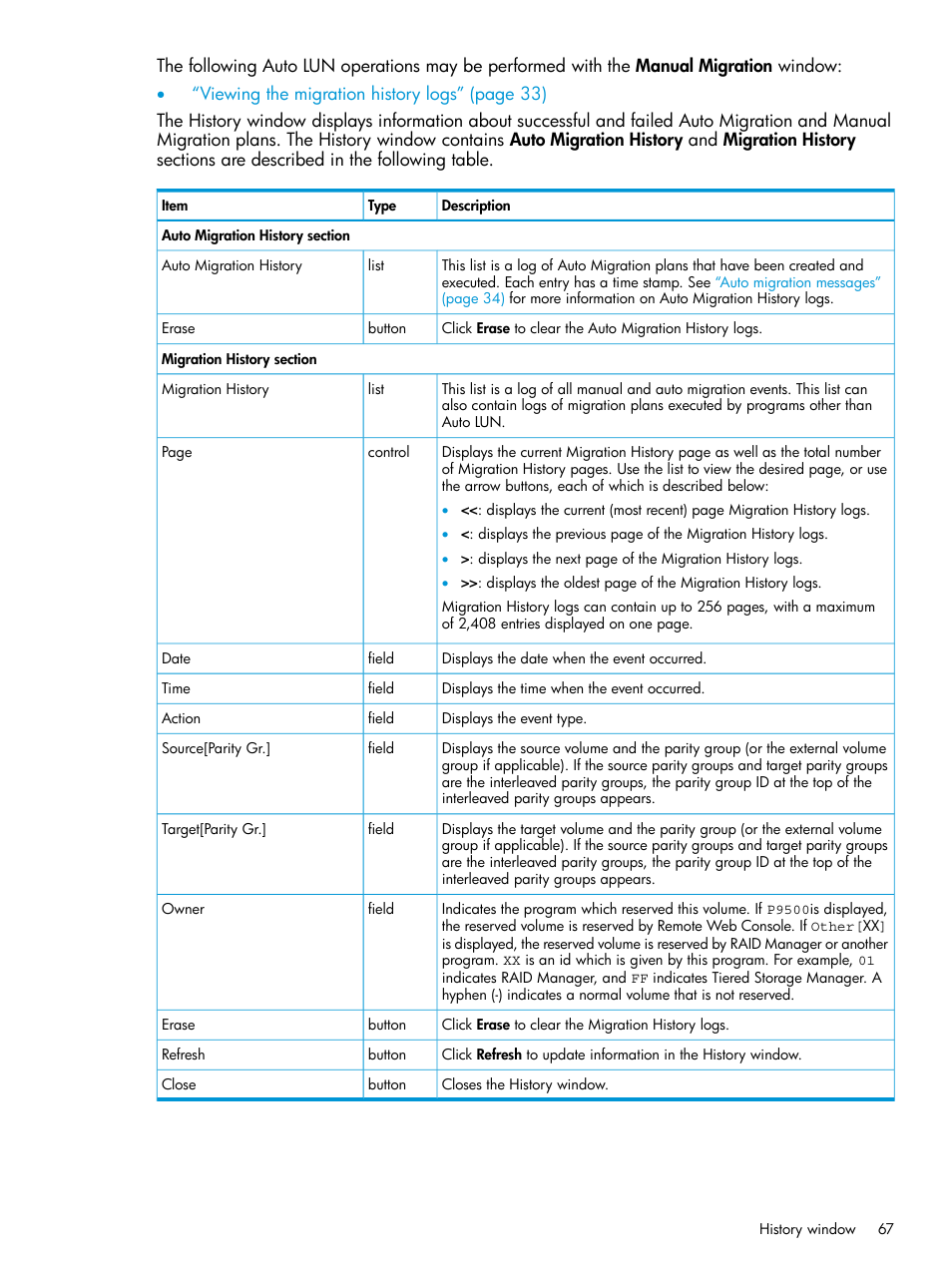 HP XP P9000 Auto LUN Software User Manual | Page 67 / 72