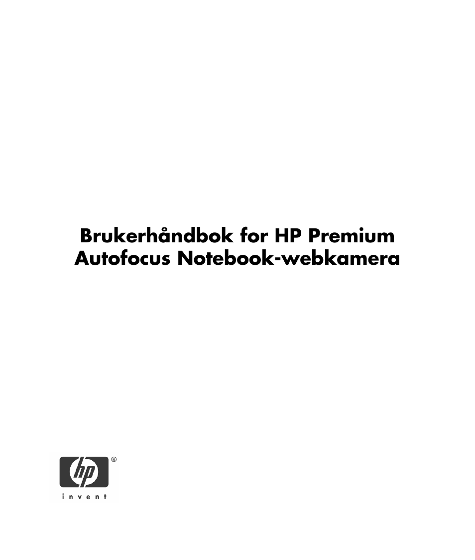 Norsk | HP 2-Megapixel Autofocus Webcam User Manual | Page 133 / 241