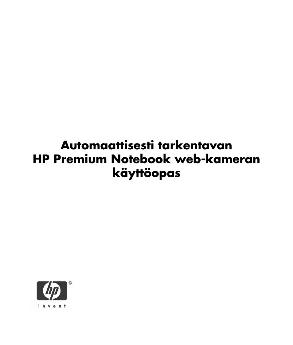 Suomi | HP 2-Megapixel Autofocus Webcam User Manual | Page 169 / 241