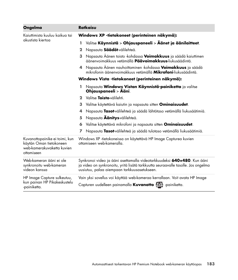 HP 2-Megapixel Autofocus Webcam User Manual | Page 185 / 241