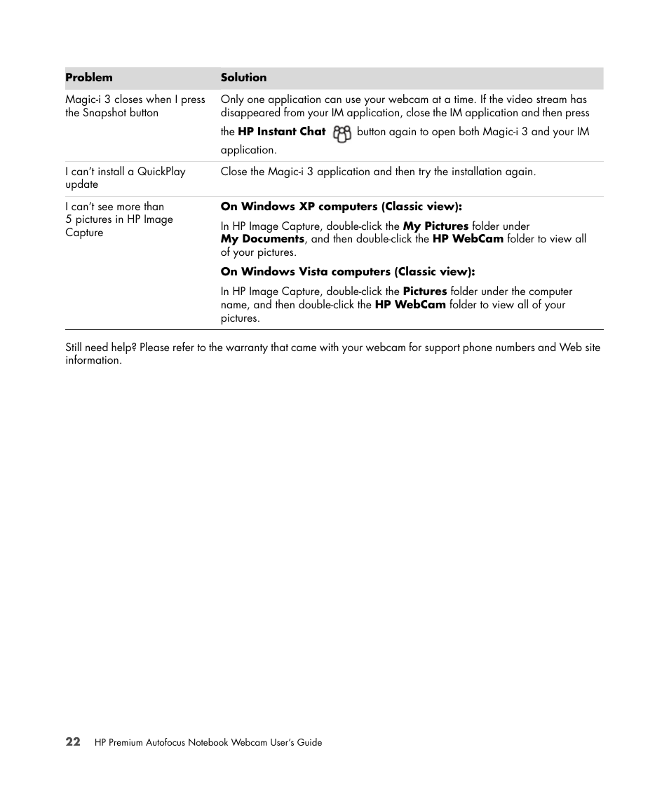 HP 2-Megapixel Autofocus Webcam User Manual | Page 24 / 241