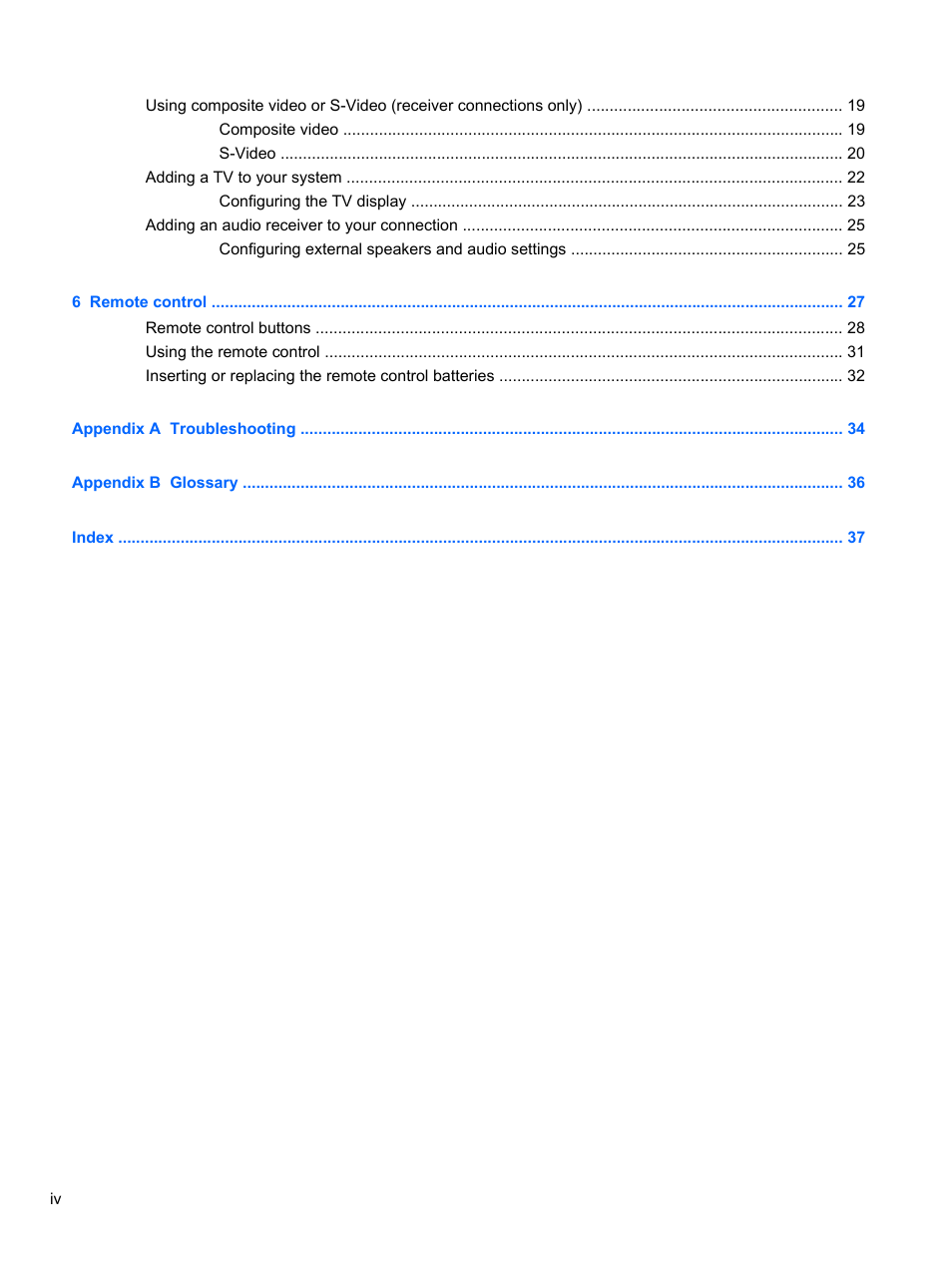 HP USB Hybrid ATSC NTSC QAM FM TV Tuner User Manual | Page 4 / 43