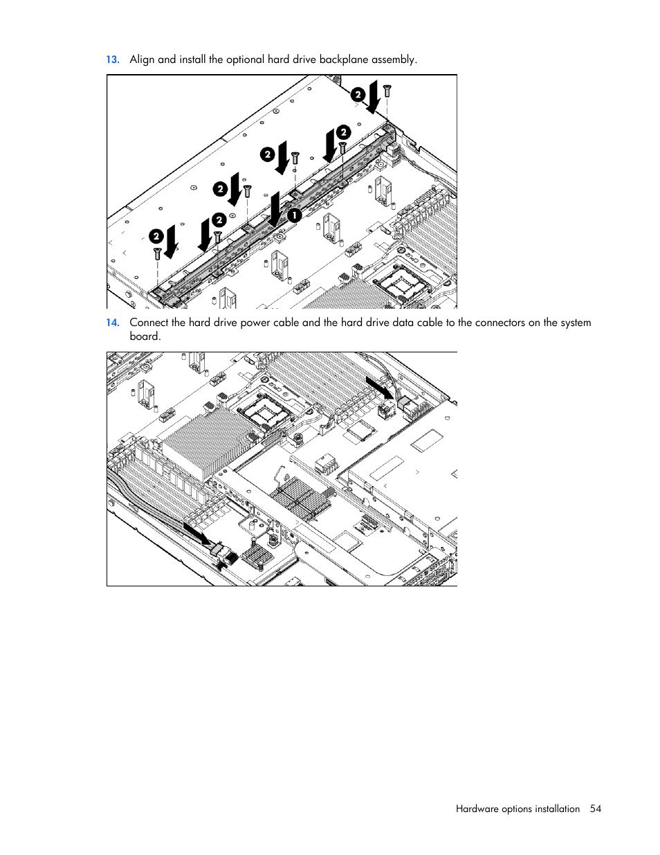 HP ProLiant DL360 G7 Server User Manual | Page 54 / 130