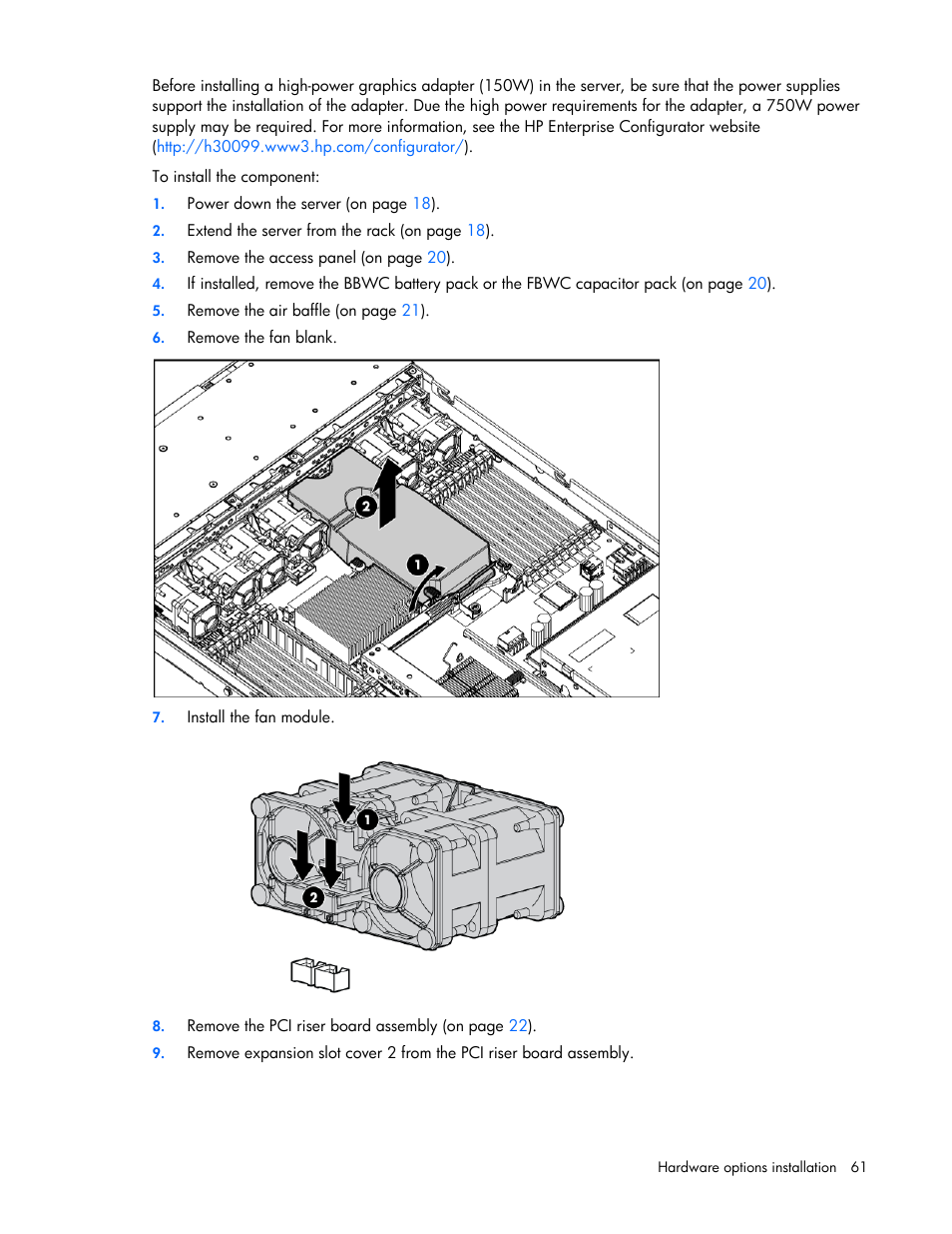 HP ProLiant DL360 G7 Server User Manual | Page 61 / 130