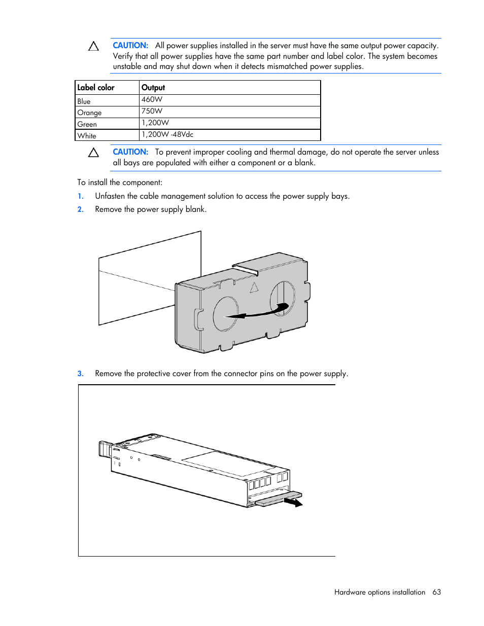 HP ProLiant DL360 G7 Server User Manual | Page 63 / 130