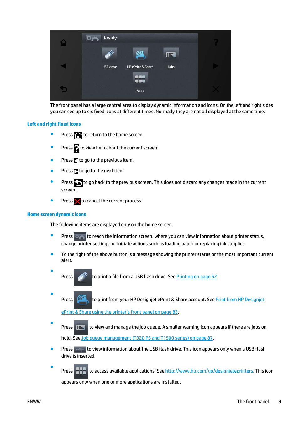 HP Designjet T920 ePrinter series User Manual | Page 17 / 210