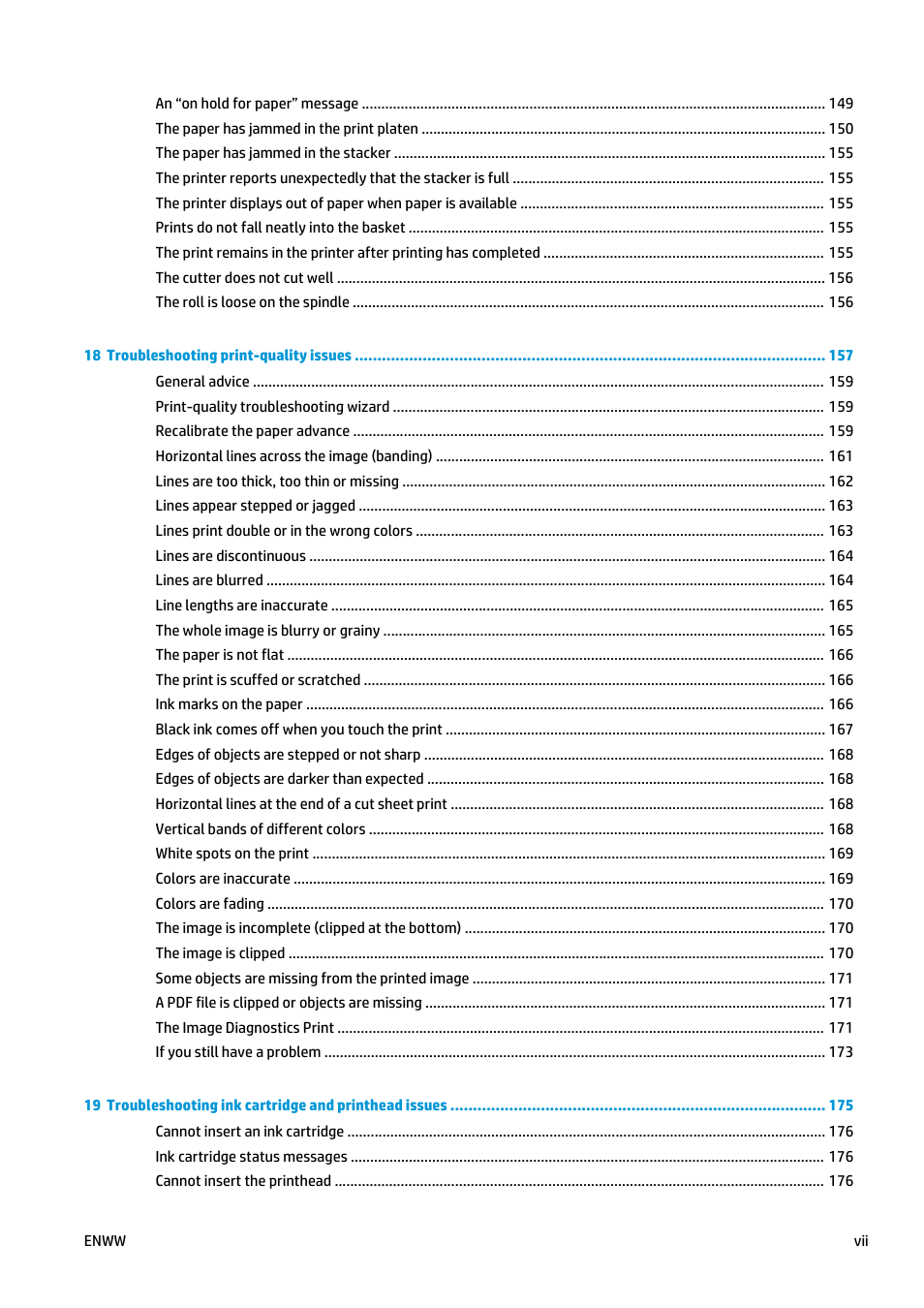 HP Designjet T920 ePrinter series User Manual | Page 7 / 210