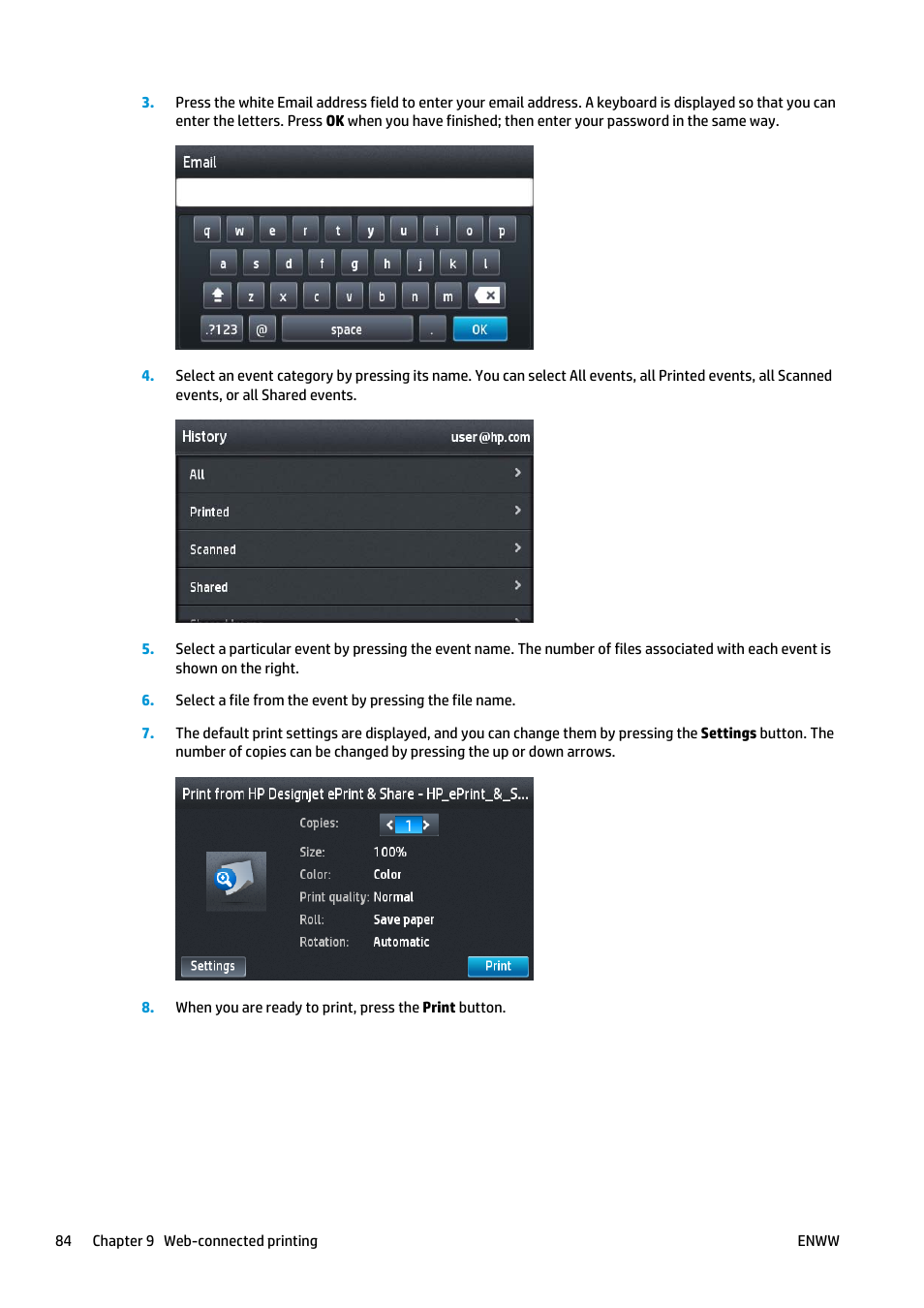 HP Designjet T920 ePrinter series User Manual | Page 92 / 210