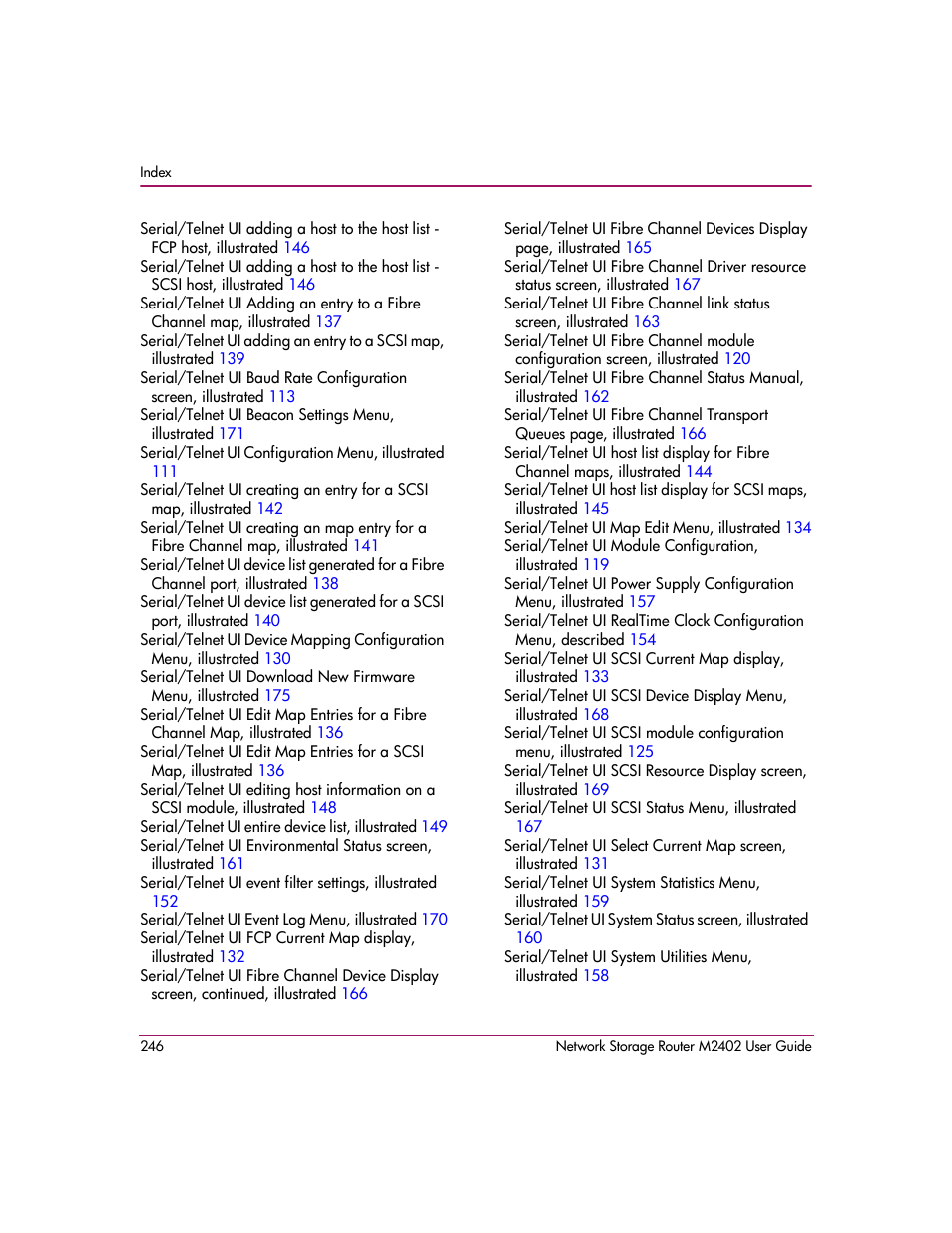 HP Network Storage Router m2402 User Manual | Page 240 / 244