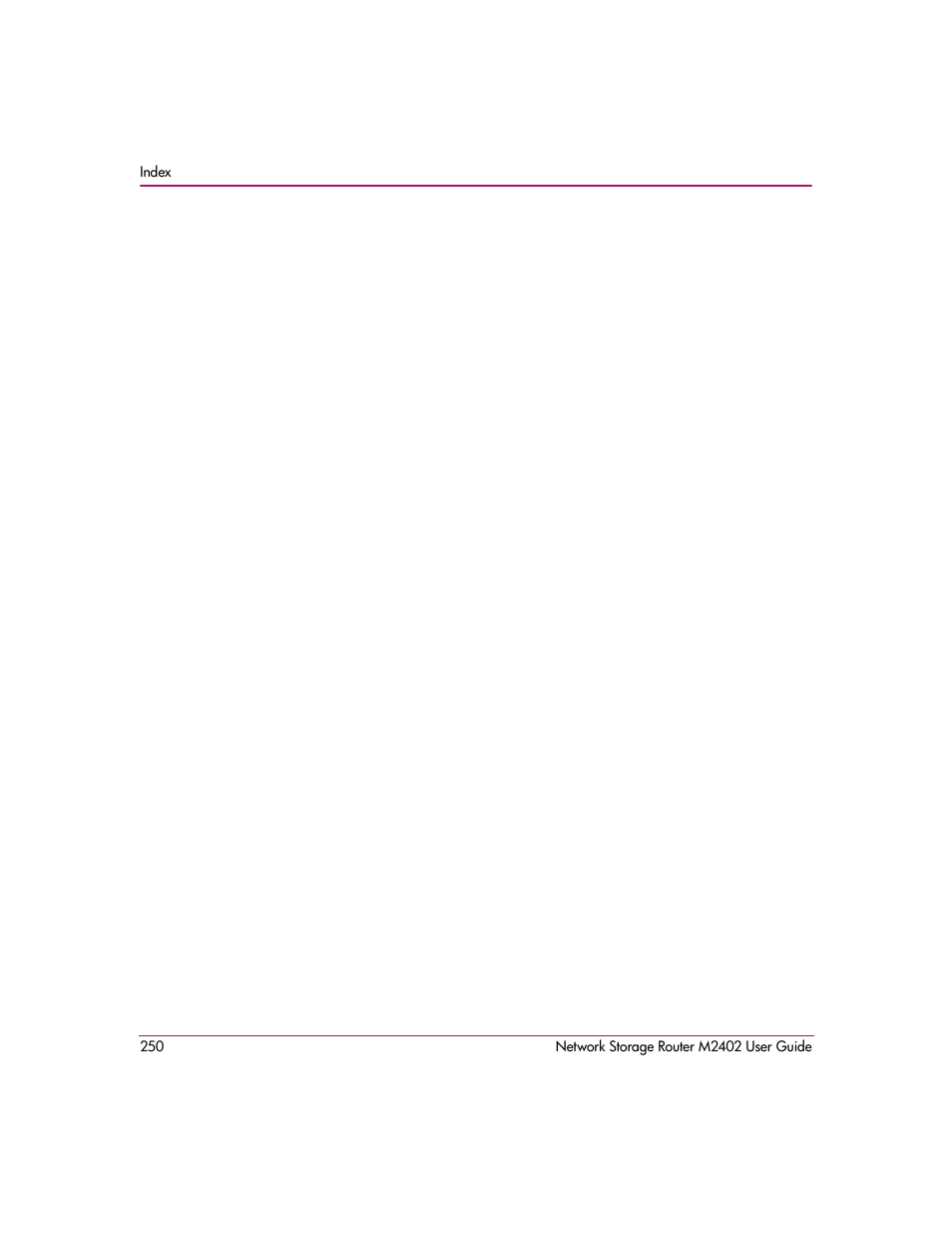 HP Network Storage Router m2402 User Manual | Page 244 / 244