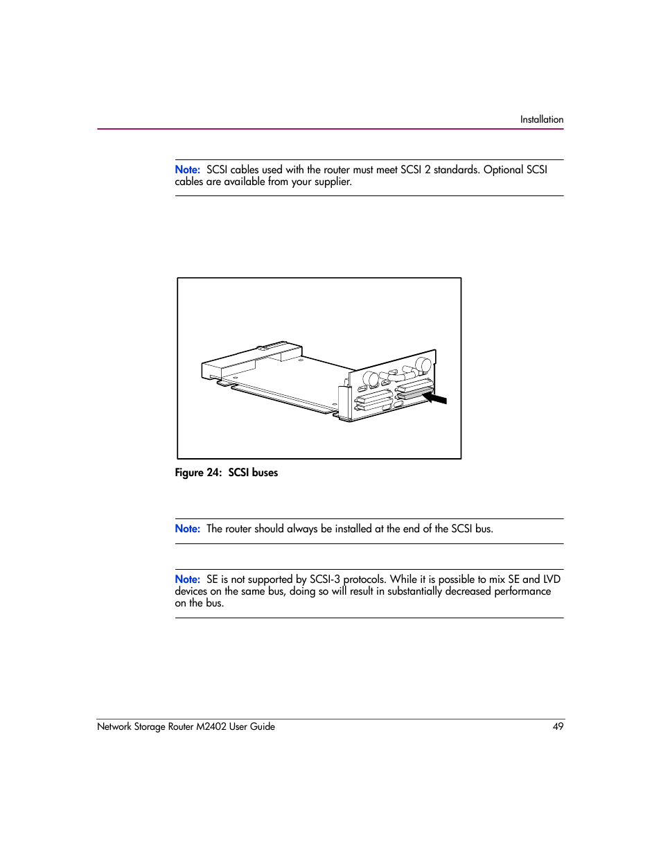 Figure 24: scsi buses | HP Network Storage Router m2402 User Manual | Page 43 / 244