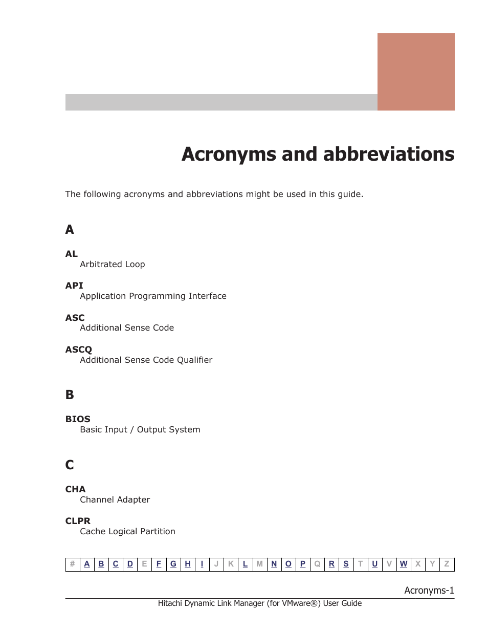 Acronyms and abbreviations | HP XP7 Storage User Manual | Page 231 / 250