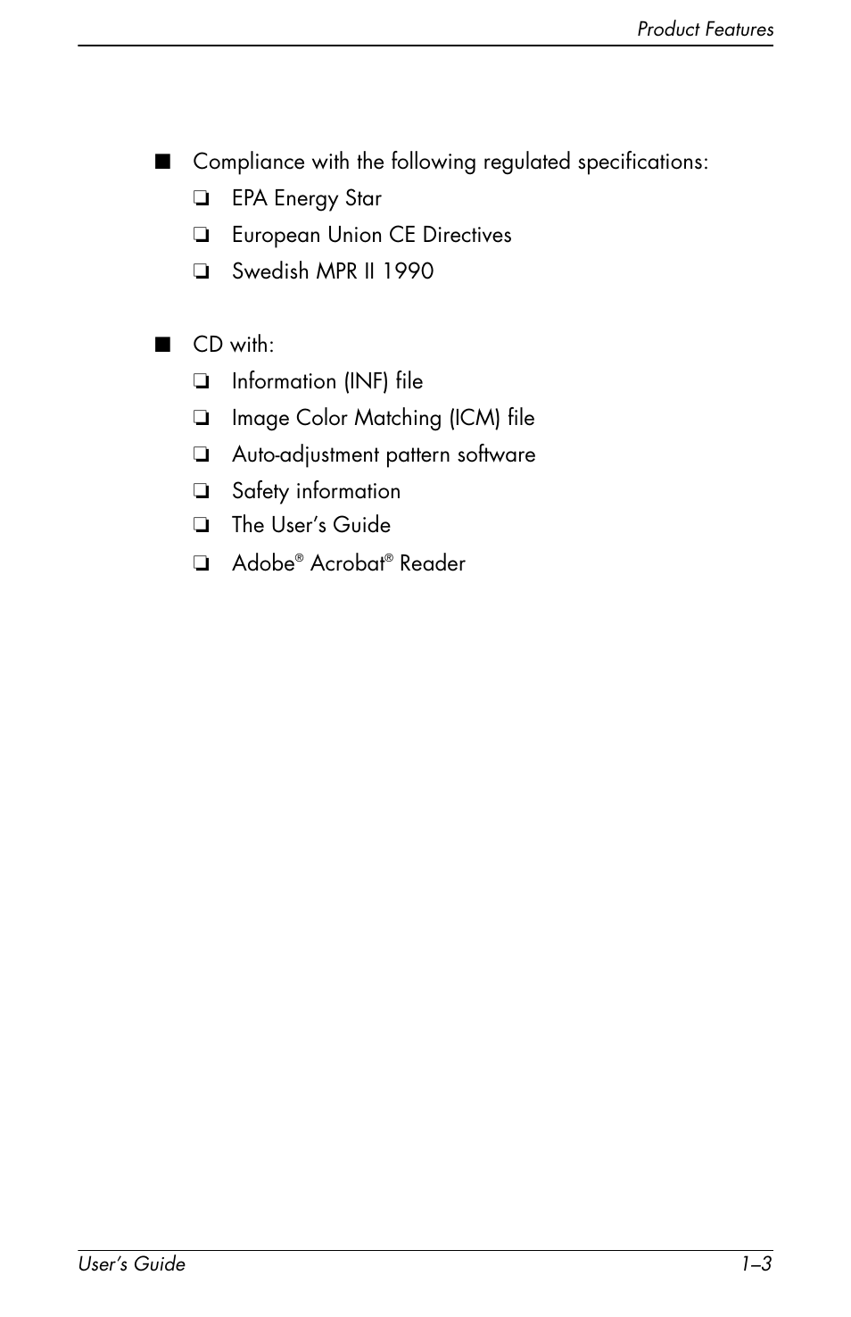 HP vs17x 17 inch LCD Monitor User Manual | Page 11 / 78